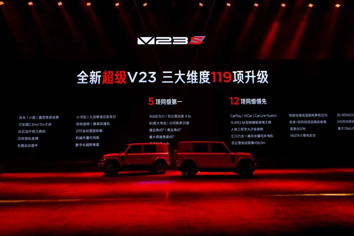 12.28萬起,iCAR全新超級V23攜百項升級上市!